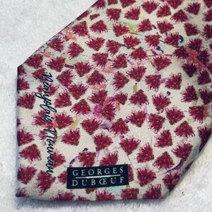 Brand New Tie By GEORGES DUBOEF Beaujolais Nouveau Colorful Design